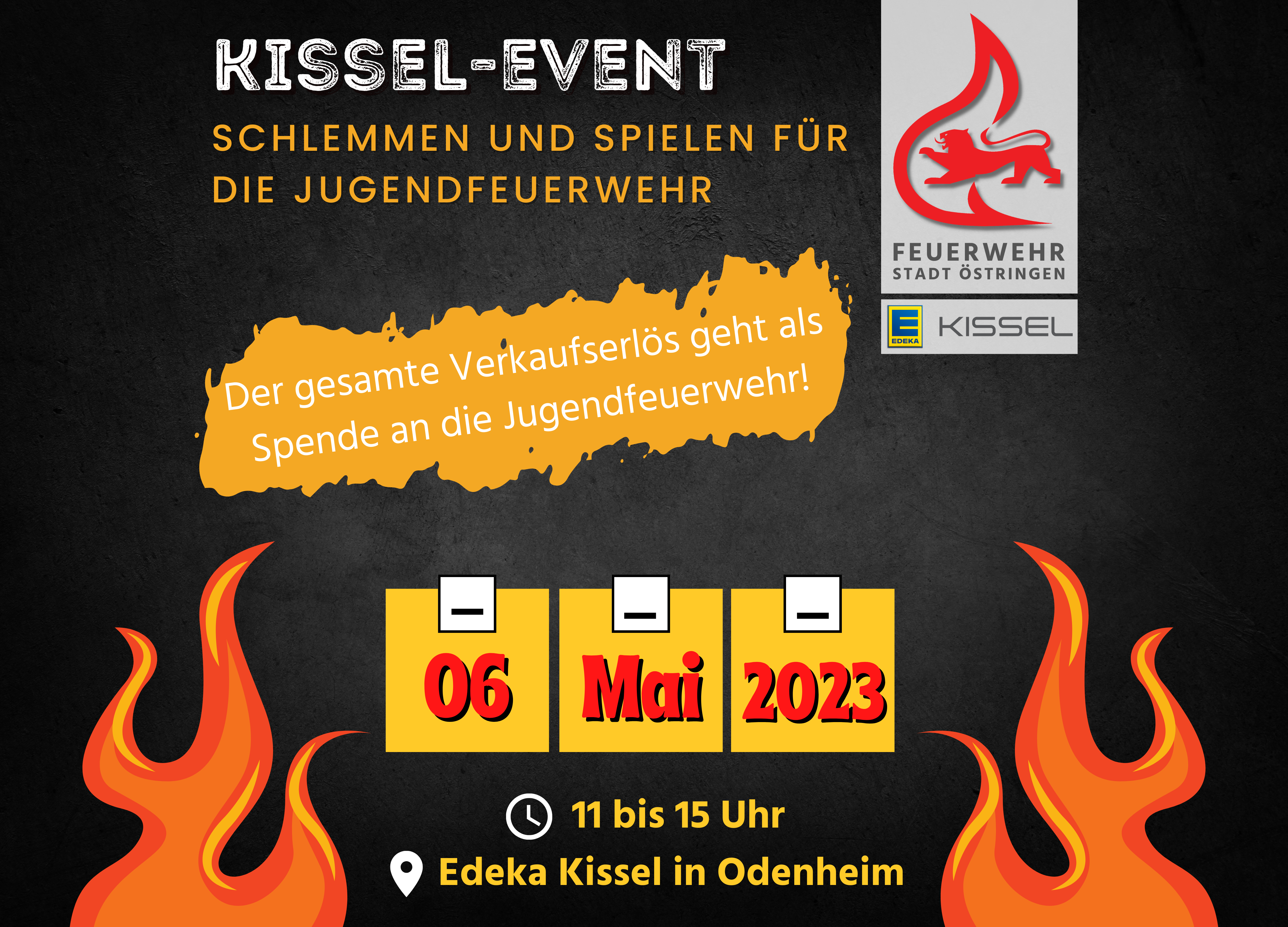 Gemeinsame Aktion von Jugendfeuerwehr und Edeka Kissel Odenheim